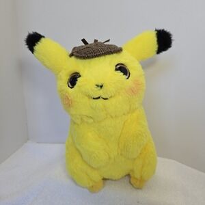 Pokemon Movie Detective Pikachu Movie Plush Stuffed Toy WCT 2019 9" Rose Cheek